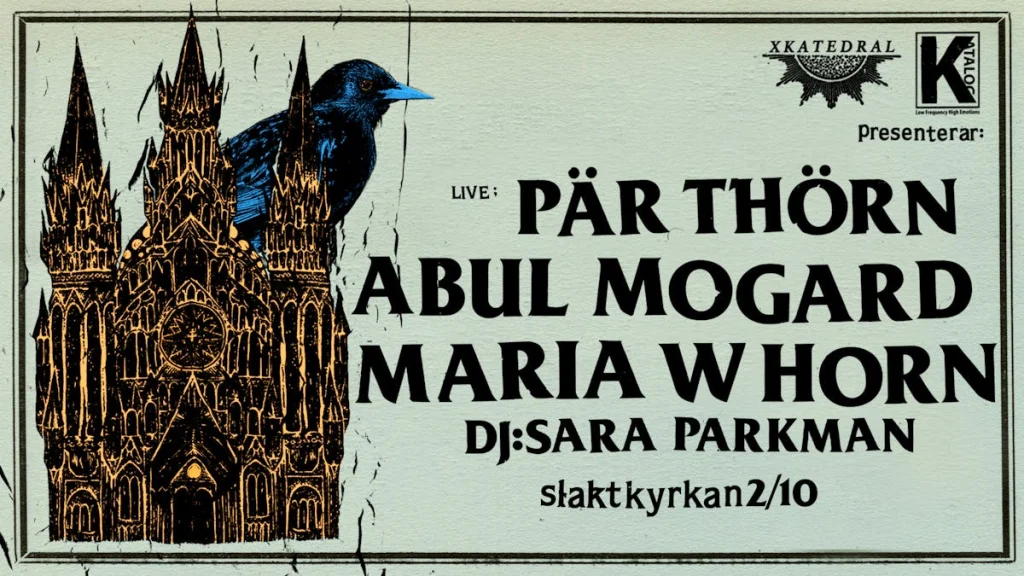 XKatedral x Katalog: Abul Mogard + Maria W Horn + Pär Thörn + DJ Sara Parkman