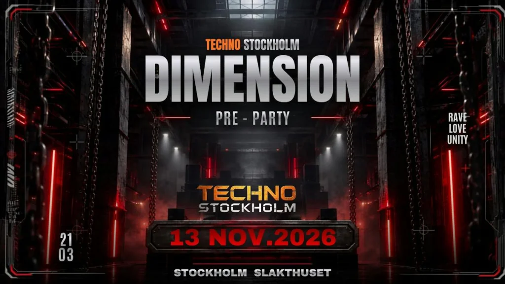 Techno Stockholm Dimension – Pre-party