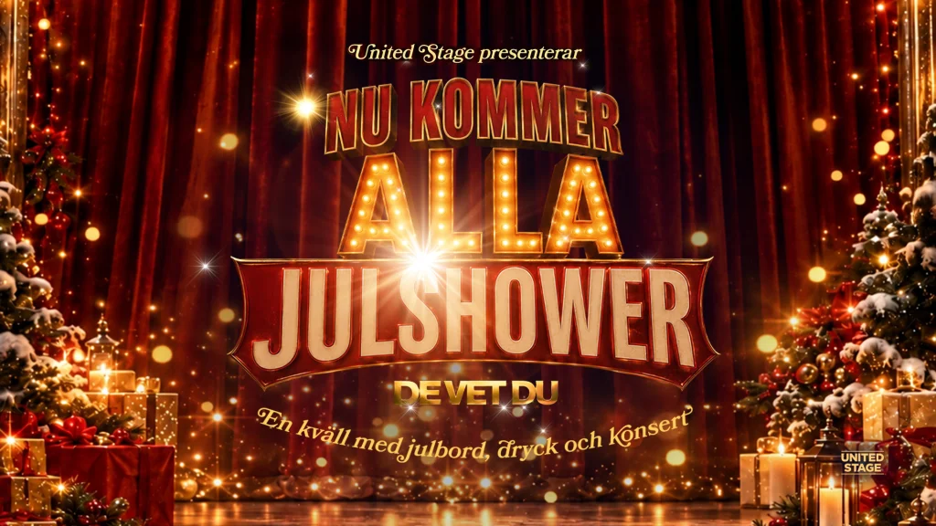 Nu kommer alla julshower med DE VET DU