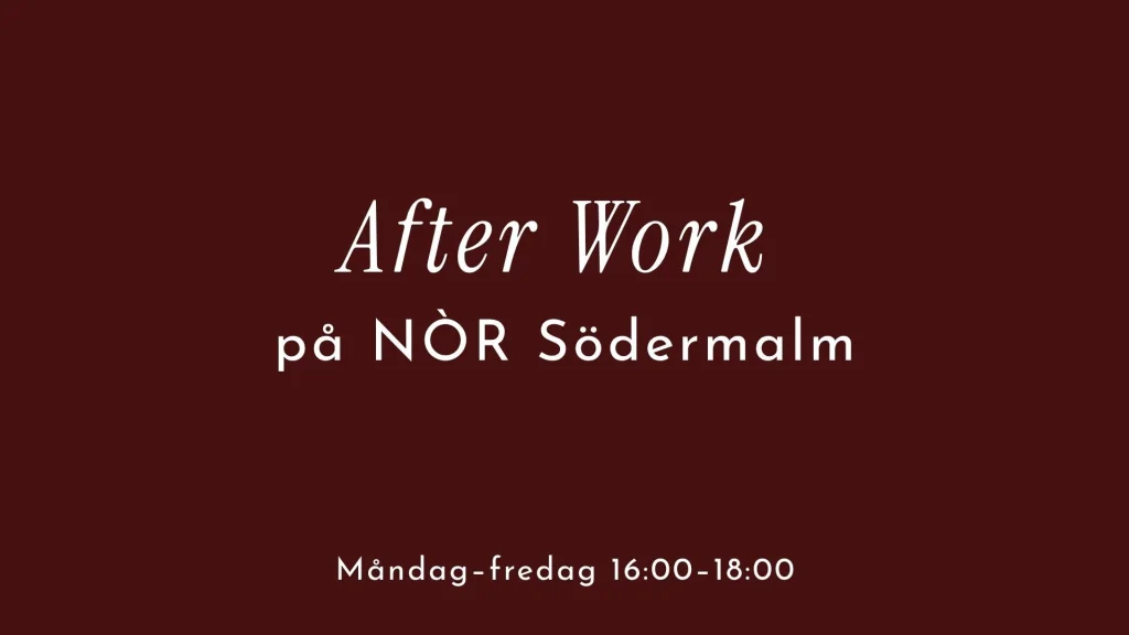 After Work på NÒR Södermalm