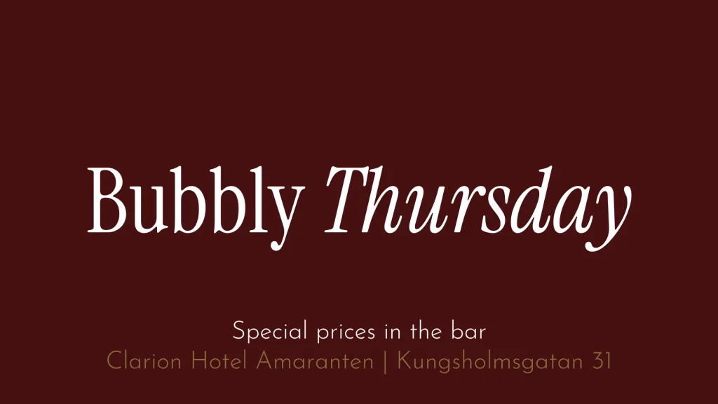 Bubbly Thursday