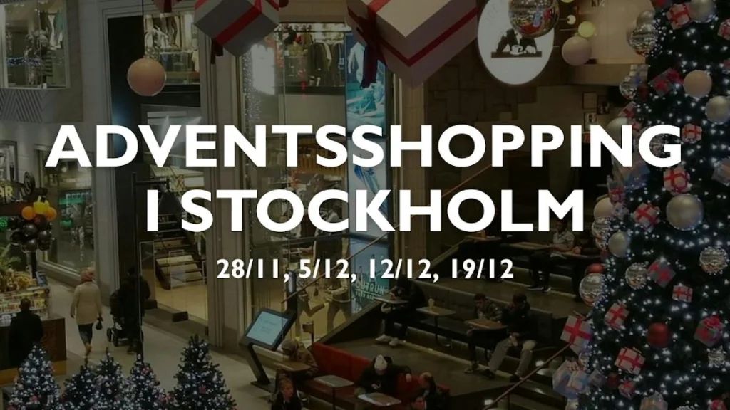Adventsshopping i Stockholm