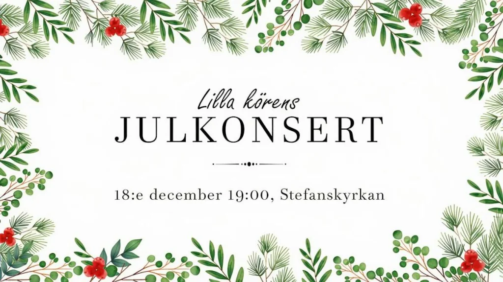 Julkonsert med Lilla kören
