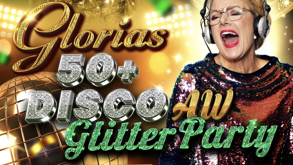 Glorias 50+ Disco Glitter Party